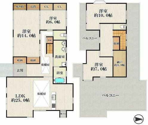 たつの市 龍野町宮脇（本竜野駅） 2階建 ４ＳＬＤＫ
