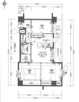 サンワプラザ太子 ３０３号室 3階 ３ＬＤＫ