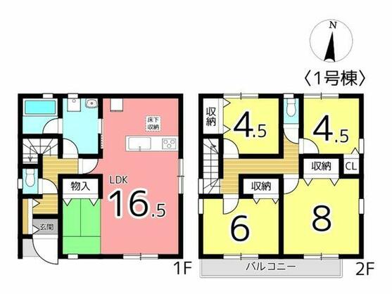 相生市 那波野１丁目（相生駅） 2階建 ４ＳＬＤＫ