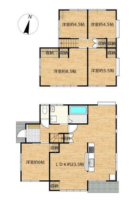 揖保郡太子町 東保（網干駅） 2階建 ５ＬＤＫ