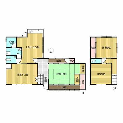 佐用郡佐用町 平松（播磨徳久駅） 2階建 ４ＬＤＫ