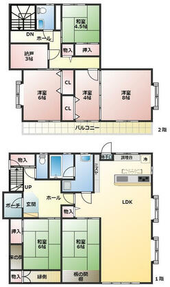 たつの市 揖保川町馬場（竜野駅） 2階建 ７ＳＬＤＫ