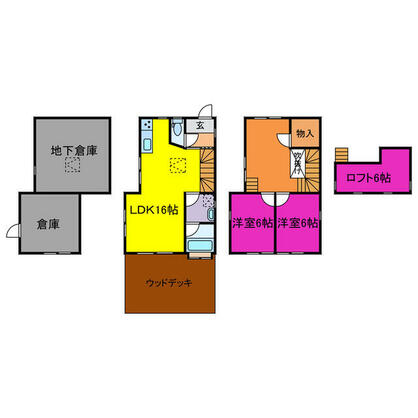 宍粟市 一宮町東河内 地上3階地下1階建 ２ＬＤＫ