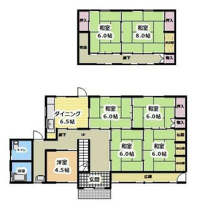 宍粟市 波賀町日見谷（播磨新宮駅） 2階建 ７ＤＫ