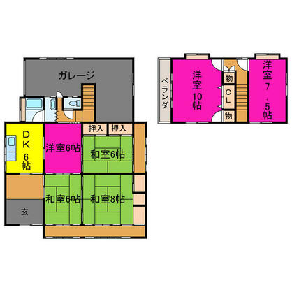 宍粟市 千種町岩野辺（播磨新宮駅） 2階建 ６ＤＫ