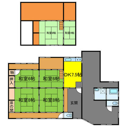 宍粟市 山崎町塩田（播磨新宮駅） 2階建 ４ＤＫ