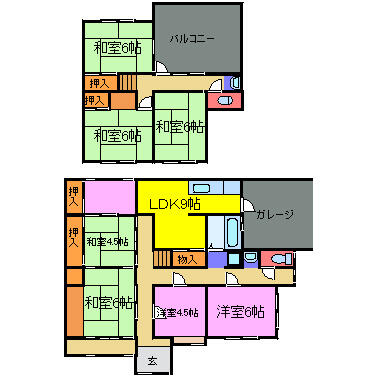 たつの市 新宮町新宮（播磨新宮駅） 2階建 ７ＤＫ