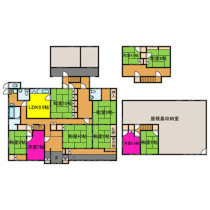 宍粟市 一宮町下野田（播磨新宮駅） 2階建 １０ＬＤＫ