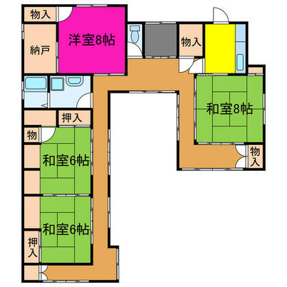宍粟市 山崎町横須（播磨新宮駅） 平屋建 ４ＳＤＫ