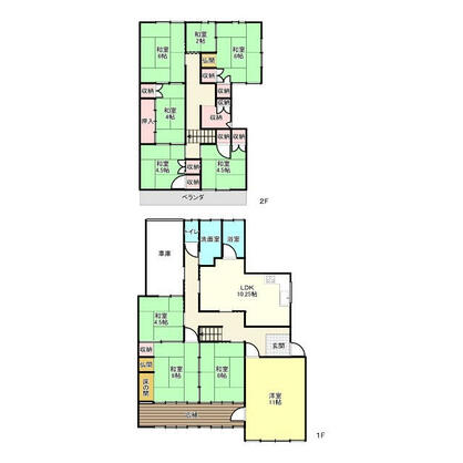 たつの市 揖保川町片島（竜野駅） 2階建 １０ＬＤＫ