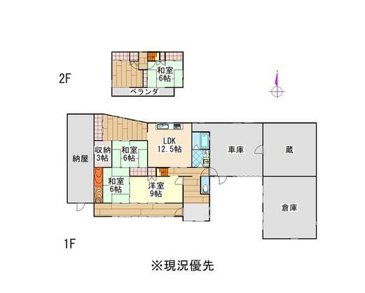 たつの市 揖西町竹原（竜野駅） 2階建 ５ＬＤＫ