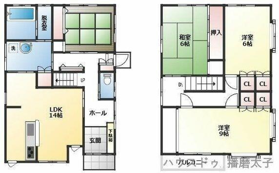 たつの市 揖西町田井（竜野駅） 2階建 ４ＬＤＫ