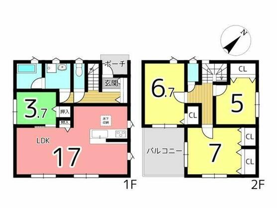 相生市 大島町（相生駅） 2階建 ４ＬＤＫ