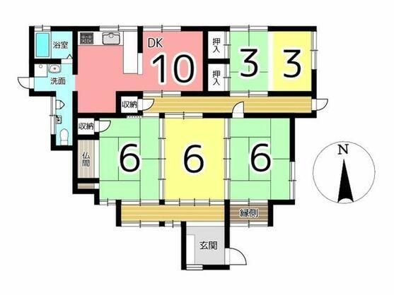 たつの市 龍野町島田（本竜野駅） 平屋建 ４ＤＫ