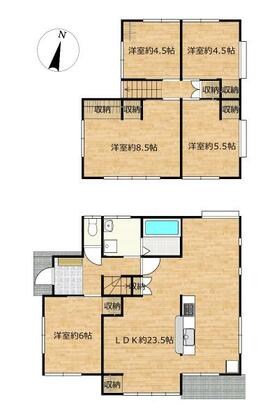 揖保郡太子町 東保（網干駅） 2階建 ５ＬＤＫ