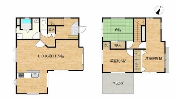 宍粟市 山崎町横須（播磨新宮駅） 2階建 ３ＬＤＫ