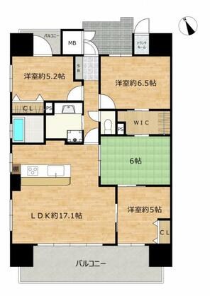 アーバンシティ赤穂 6階 ４ＬＤＫ