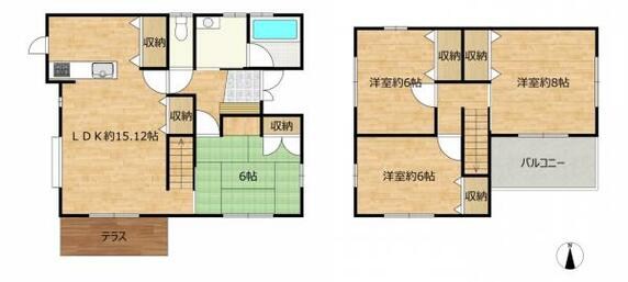 たつの市 龍野町片山（本竜野駅） 2階建 ４ＬＤＫ