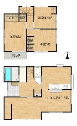 揖保郡太子町 蓮常寺（網干駅） 2階建 ３ＬＤＫ