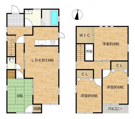 たつの市 龍野町末政（本竜野駅） 2階建 ４ＬＤＫ