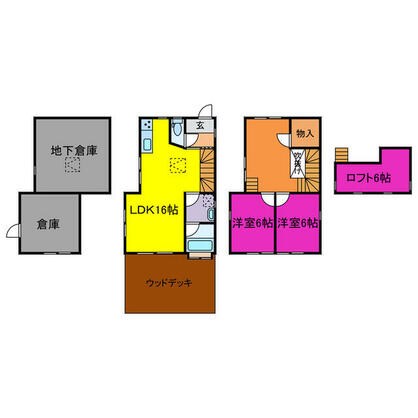 宍粟市 一宮町東河内 地上3階地下1階建 ２ＬＤＫ