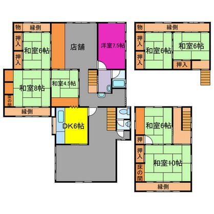 宍粟市 千種町千草（播磨新宮駅） 地上2階地下1階建 ８ＤＫ