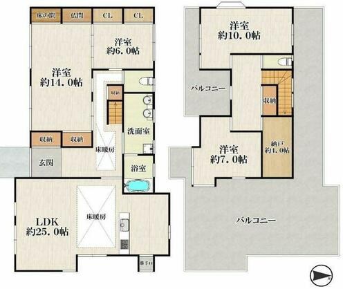 たつの市 龍野町宮脇（本竜野駅） 2階建 ４ＳＬＤＫ