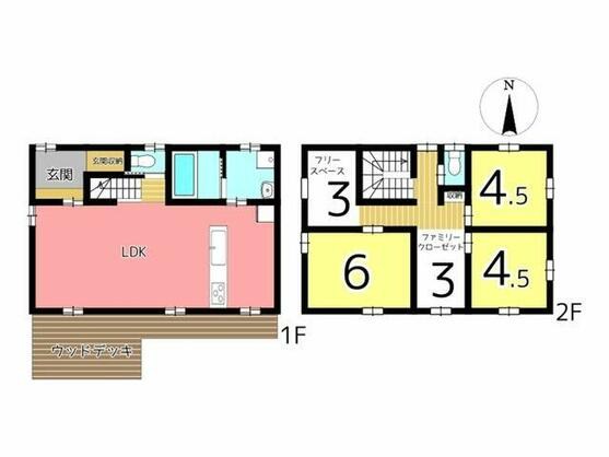 揖保郡太子町 鵤（網干駅） 2階建 ３ＳＬＤＫ