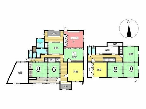 たつの市 龍野町日飼（本竜野駅） 2階建 ９Ｋ