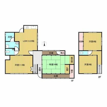 佐用郡佐用町 平松（播磨徳久駅） 2階建 ４ＬＤＫ