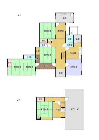 兵庫県たつの市誉田町長真 8DK