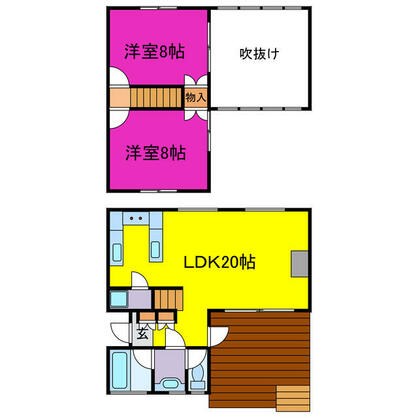 佐用郡佐用町 口金近（佐用駅） 2階建 ２ＬＤＫ