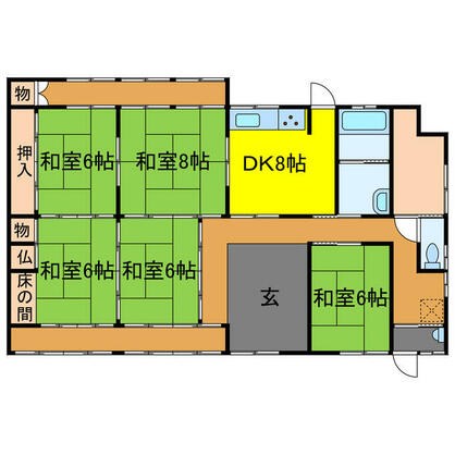 宍粟市 千種町西山（播磨新宮駅） 平屋建 ５ＤＫ