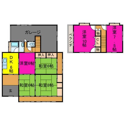 宍粟市 千種町岩野辺（播磨新宮駅） 2階建 ６ＤＫ