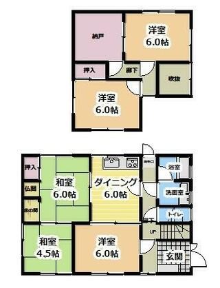 たつの市 新宮町平野（播磨新宮駅） 2階建 ５ＳＤＫ