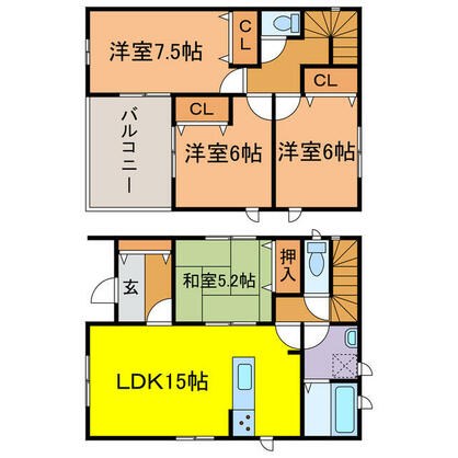 たつの市 新宮町井野原（播磨新宮駅） 2階建 ４ＬＤＫ