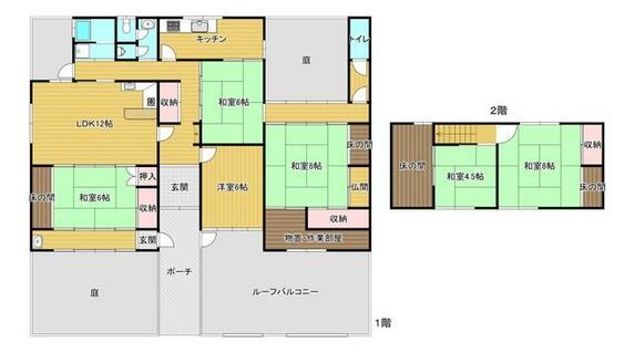 赤穂市 加里屋南（播州赤穂駅） 2階建 ６ＬＤＫ