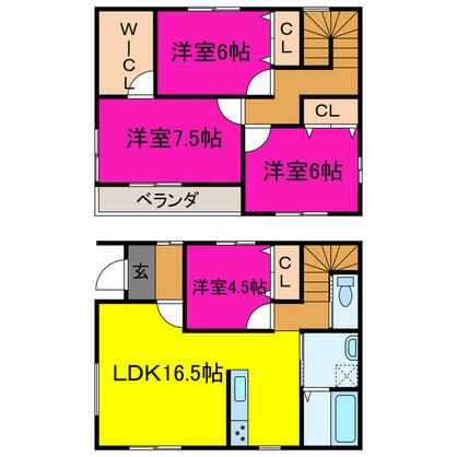 宍粟市 山崎町山田（播磨新宮駅） 2階建 ４ＬＤＫ