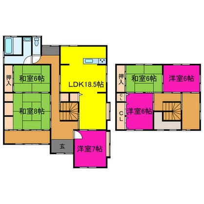 宍粟市 山崎町上比地（播磨新宮駅） 2階建 ６ＳＬＤＫ