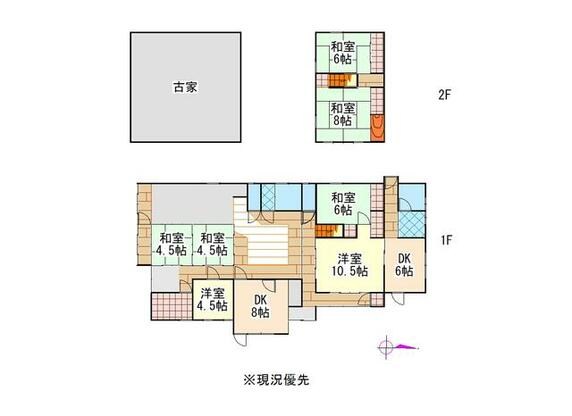 赤穂郡上郡町 竹万（上郡駅） 2階建 ７ＤＫ