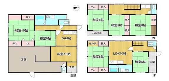 赤穂市 元町（播州赤穂駅） 2階建 ７ＬＤＫ