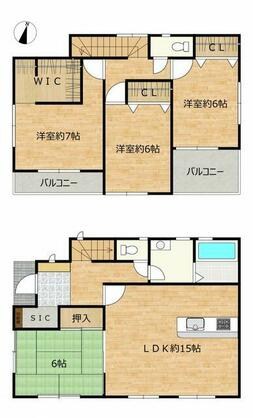 たつの市 龍野町宮脇（本竜野駅） 2階建 ４ＳＬＤＫ