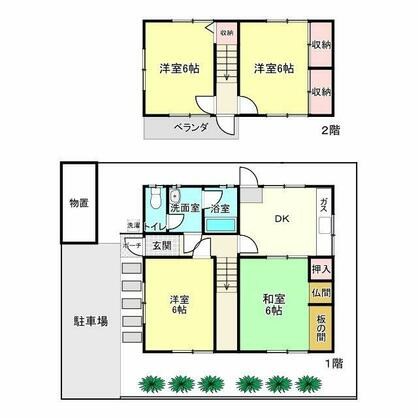 たつの市 揖西町小神（本竜野駅） 2階建 ４ＤＫ