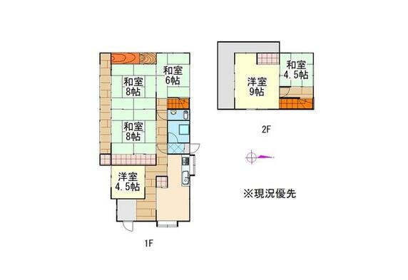 たつの市 揖保川町原（竜野駅） 2階建 ６ＤＫ