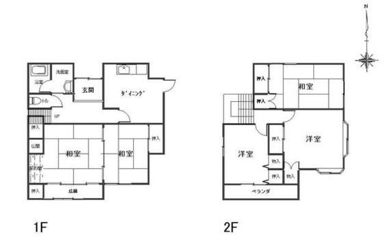 たつの市 揖保川町片島（竜野駅） 2階建 ５ＤＫ
