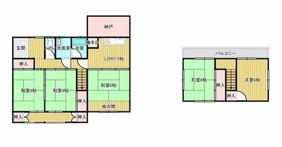 揖保郡太子町 東出（網干駅） 2階建 ５ＤＫ