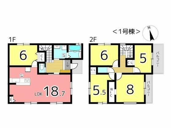 揖保郡太子町 鵤（本竜野駅） 2階建 ５ＬＤＫ