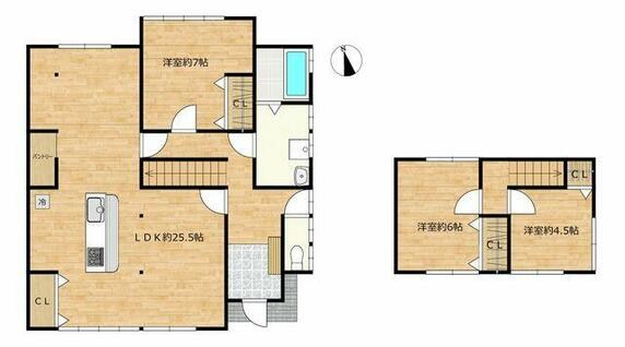 たつの市 御津町釜屋（山陽網干駅） 2階建 ３ＬＤＫ
