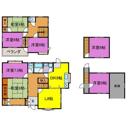 宍粟市 山崎町葛根（播磨新宮駅） 2階建 ５ＬＤＫ