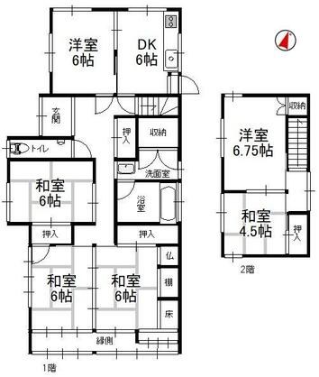 赤穂市 砂子（坂越駅） 2階建 ６ＤＫ